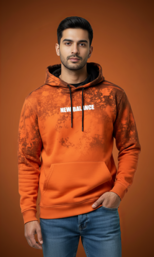 Unisex Ombre Molten Orange Hoodie