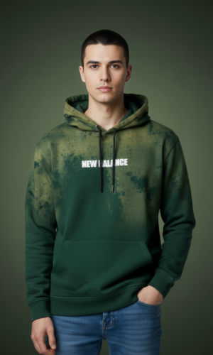 Unisex Ombre Forest Moss Hoodie