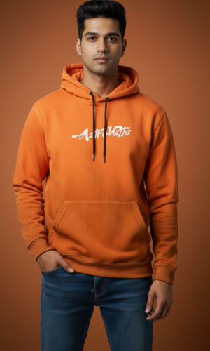 Unisex Ombre Fire Orange Hoodie