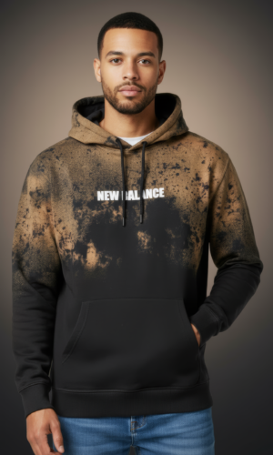 Unisex Ombre Black Mocha Hoodie