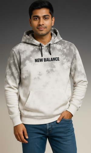 Unisex Ombre Cloud Grey Hoodie