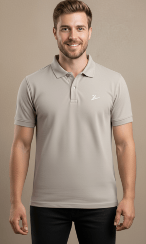 Sand Beige Polo T-Shirt