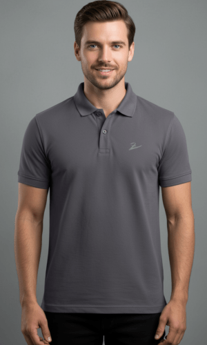 Graphite Grey Polo T-Shirt