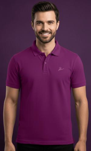 Velvet Plum Polo T-Shirt