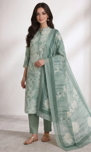 Pastel Bloom Chudidhar Set