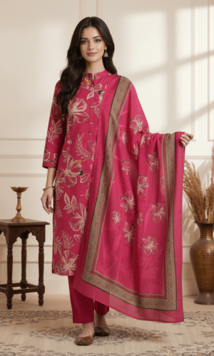 Rosy Bloom Chudidhar Set